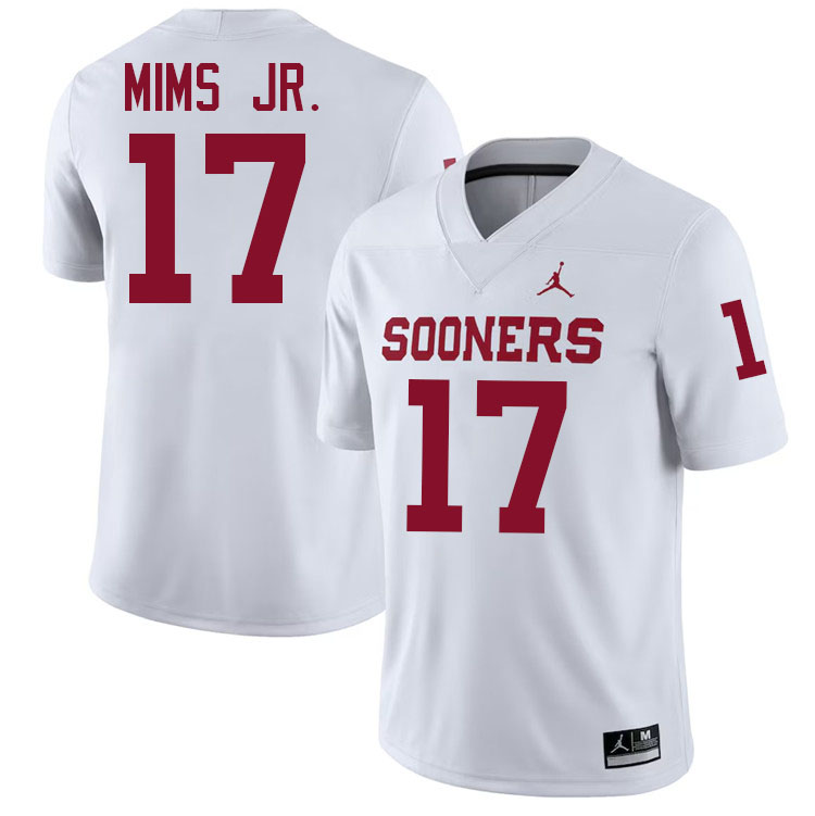 Marvin Mims Jr. Oklahoma Sooners Jersey,Oklahoma Sooners Football Uniforms,Jersey-White